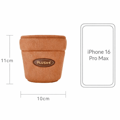 PlushWoods - Green base flowerpot planter plush
