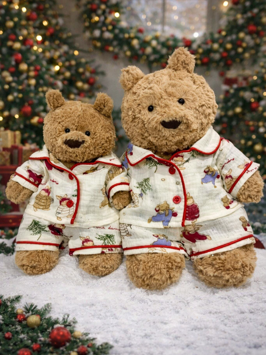 Bunny Pajamas for Bartholomew Bear Plush – 10–16 Inch Outfit