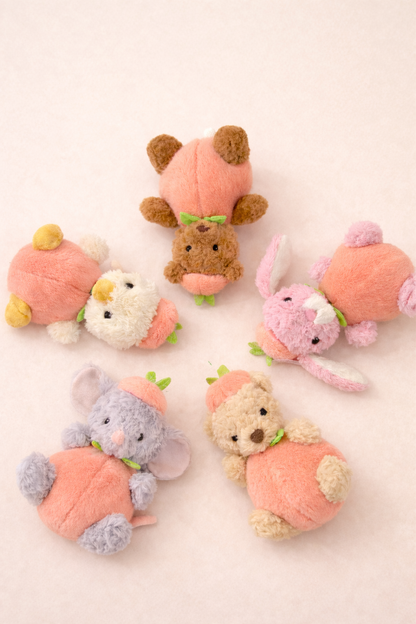 Peach Costume for Bartholomew Bear Plush – 6–16 Inch Outfit