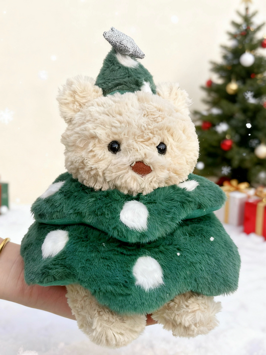 Christmas Tree Costume for Bartholomew Bear Plush – 7-Inch Outfit