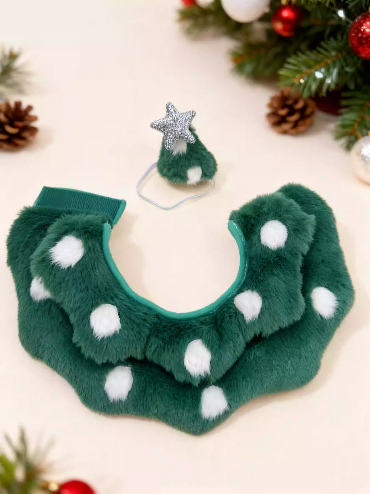 Christmas Tree Costume for Bartholomew Bear Plush – 7-Inch Outfit