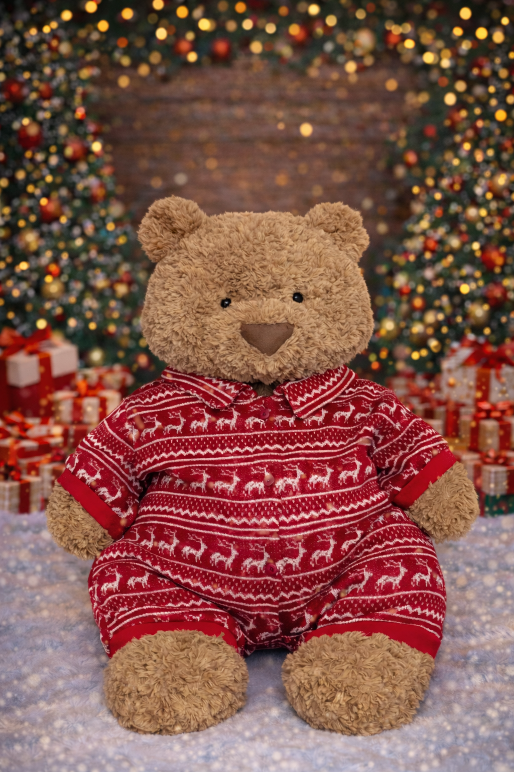 Christmas Red Pajamas for Bartholomew Bear Plush – 10–22 Inch Outfit