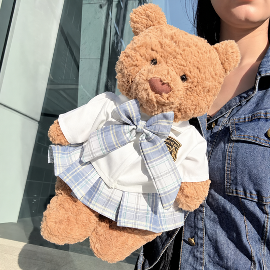 Jk Uniform (blue) Costume for Bartholomew Bear Plush – 14-Inch Outfit