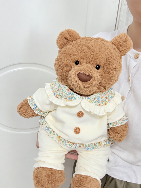 Yellow Pajama Set for Bartholomew Bear Plush – 14-Inch Outfit
