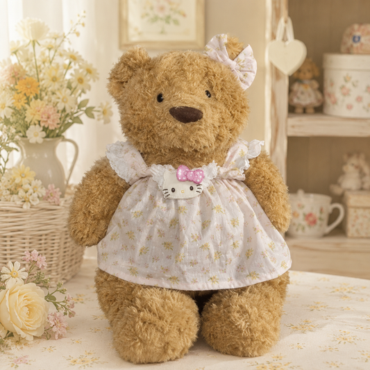 Bartholomew bear clothes outfits - Dainty Daisy Kitty Apron Dress Set