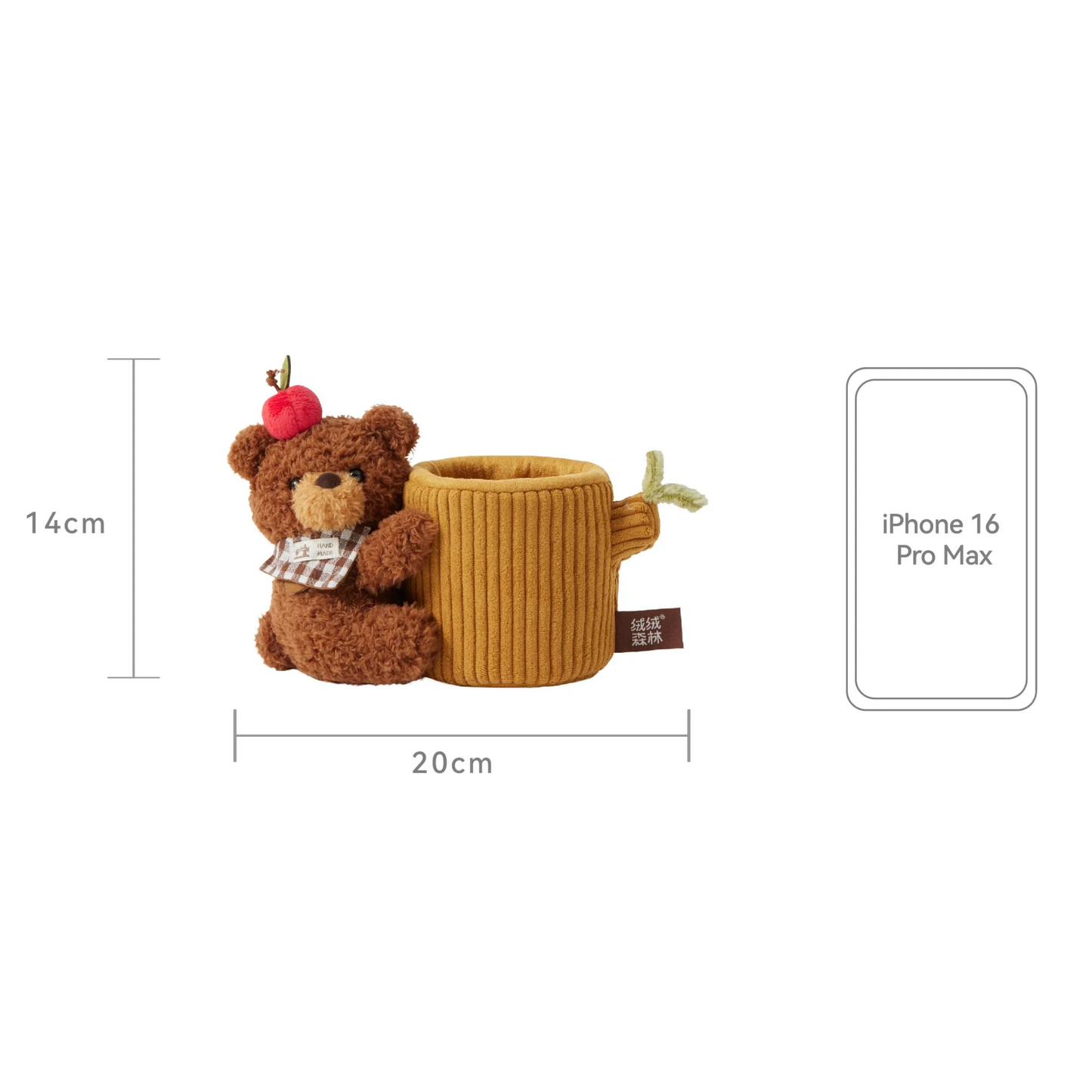 PlushWoods - Bear flowerpot planter plush