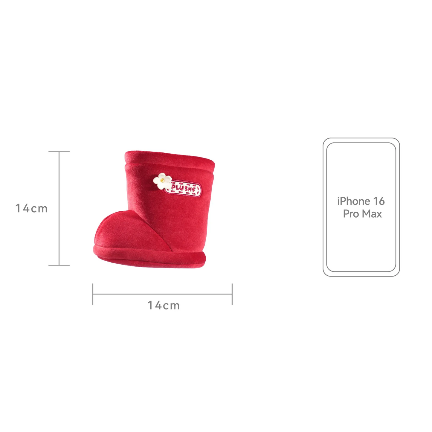 PlushWoods - Red Boots flowerpot planter plush
