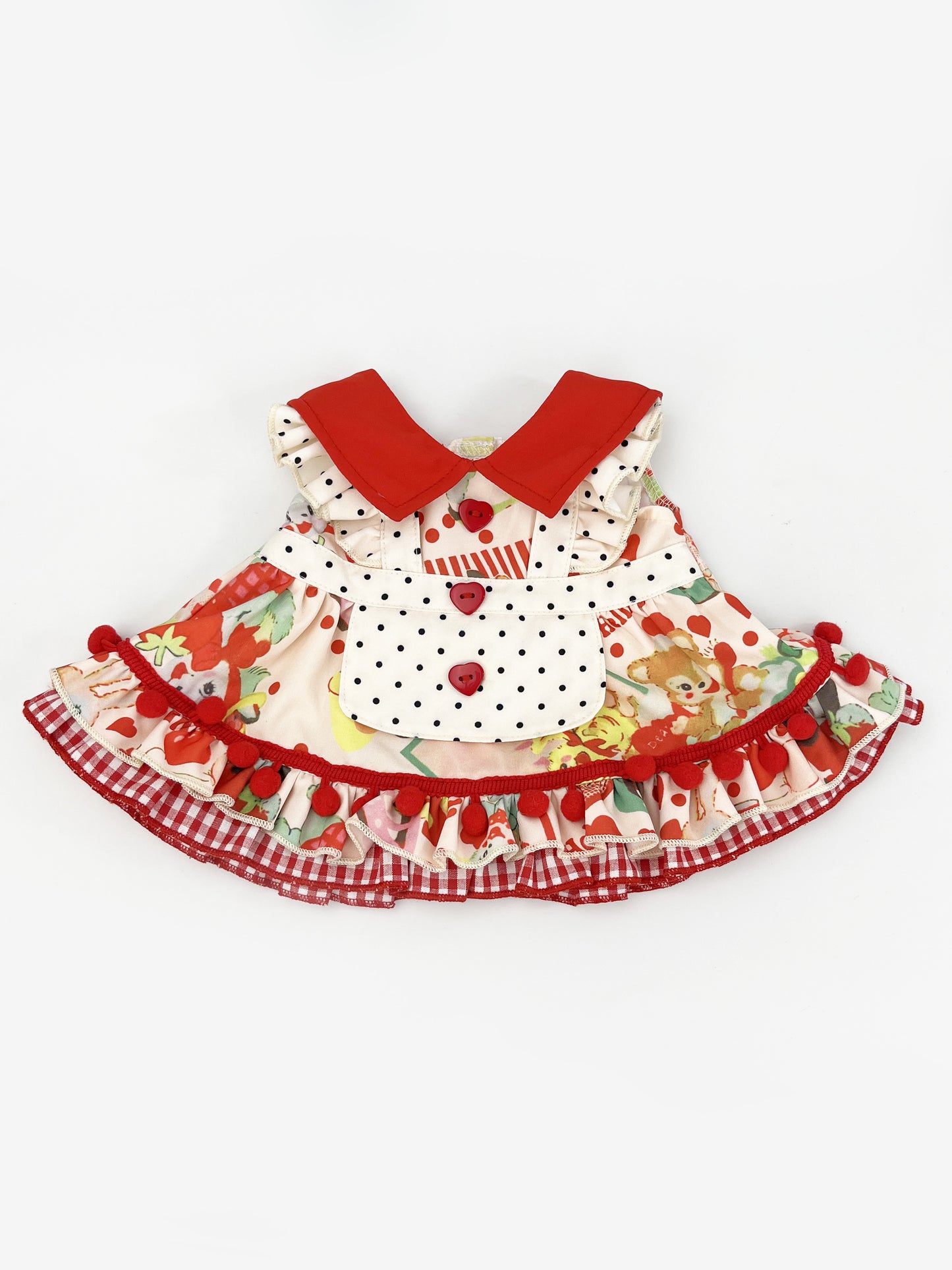 Large Bartholomew Bear clothes outfits - Vintage American Maid Dress