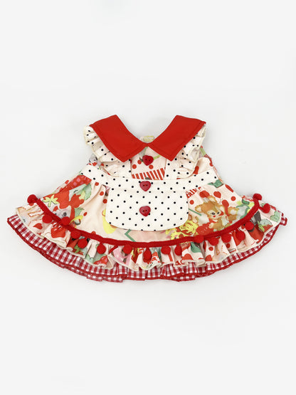 Large Bartholomew Bear clothes outfits - Vintage American Maid Dress