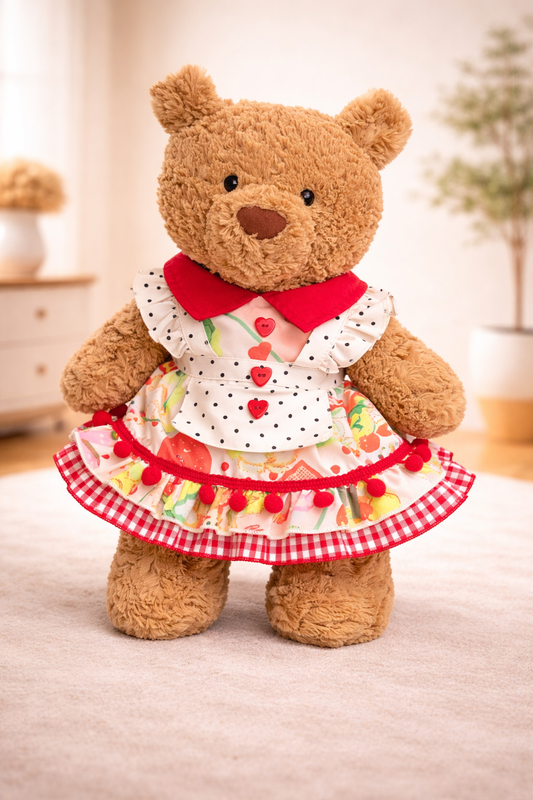 Large Bartholomew Bear clothes outfits - Vintage American Maid Dress