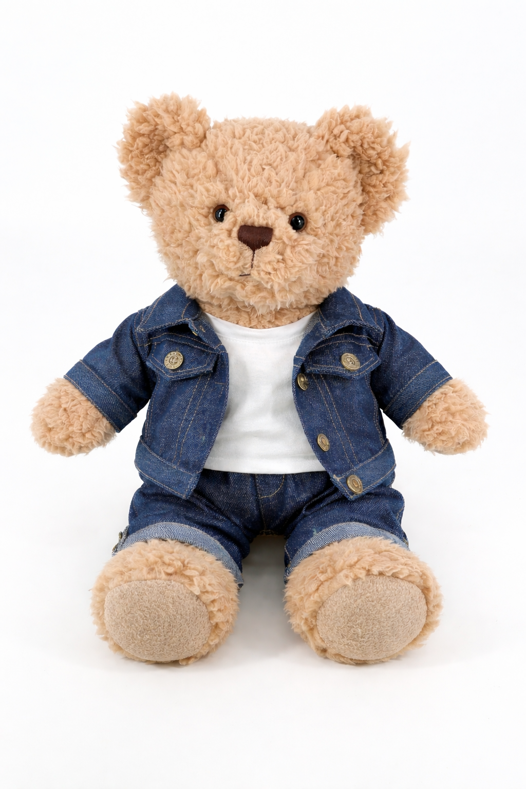 Large Bartholomew Bear clothes outfits - Denim Jacket 3-Piece Set