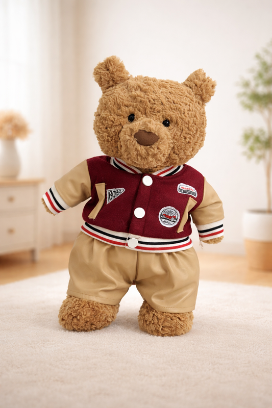 Large Bartholomew Bear clothes outfits - Baseball Jacket