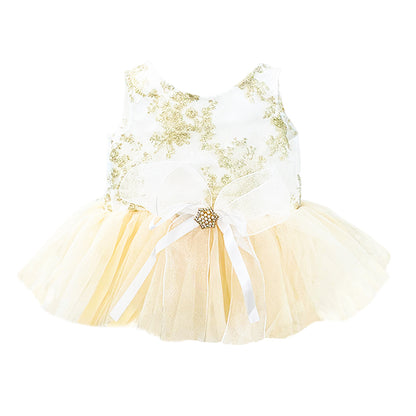 Large Bartholomew Bear clothes outfits - Little Swan Ballet Dress
