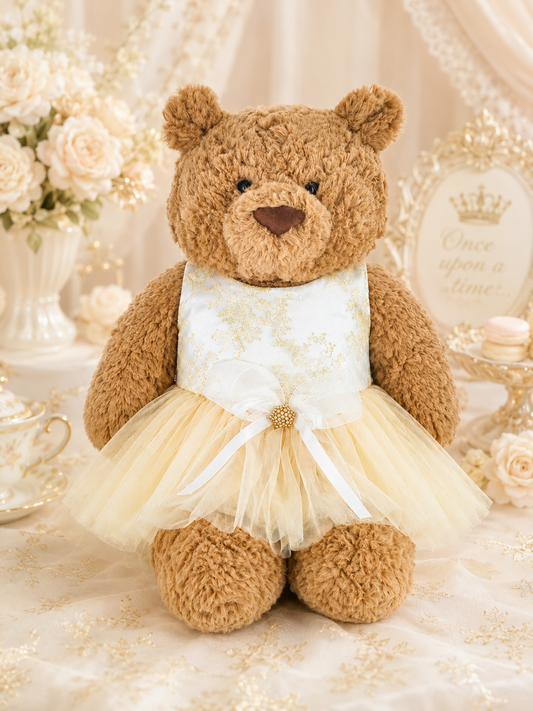 Large Bartholomew Bear clothes outfits - Little Swan Ballet Dress