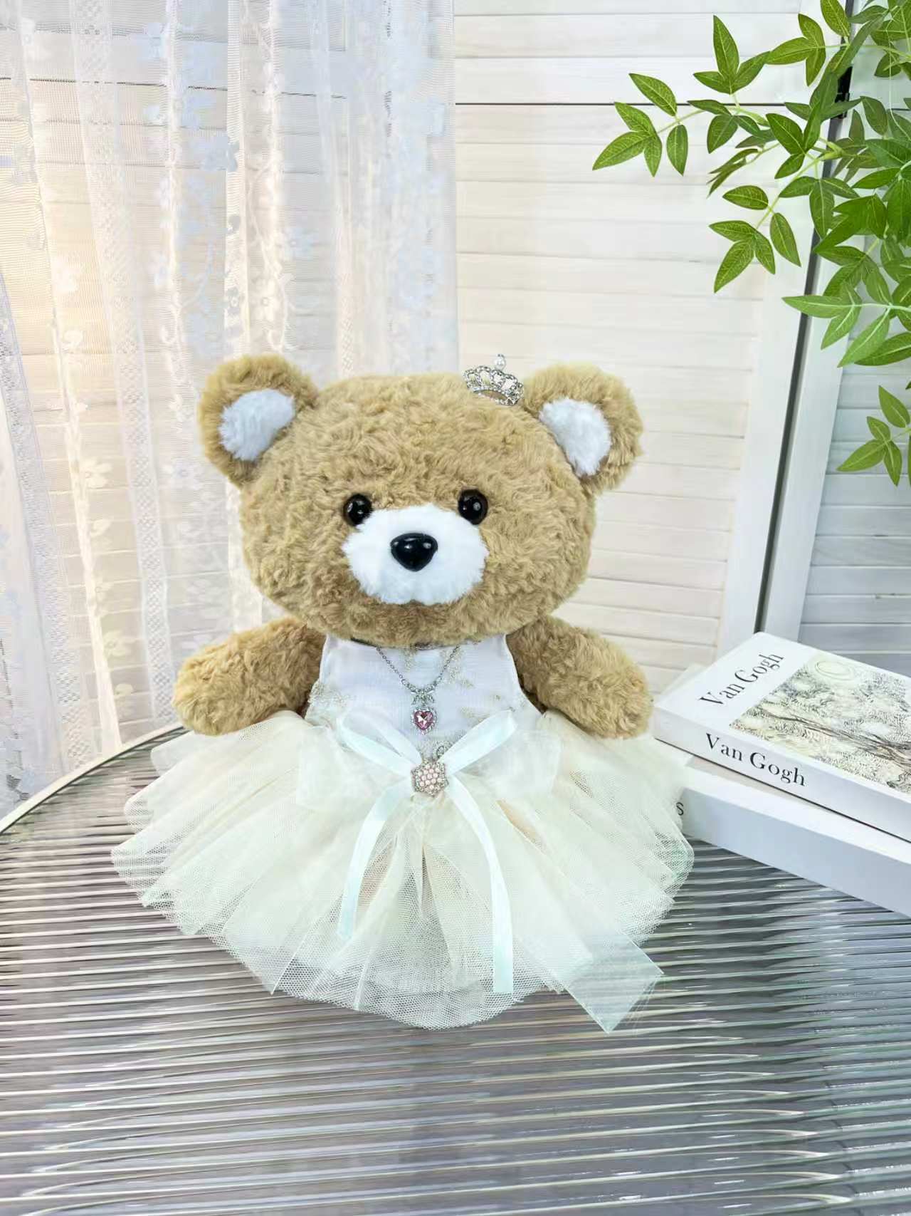 Large Bartholomew Bear clothes outfits - Little Swan Ballet Dress