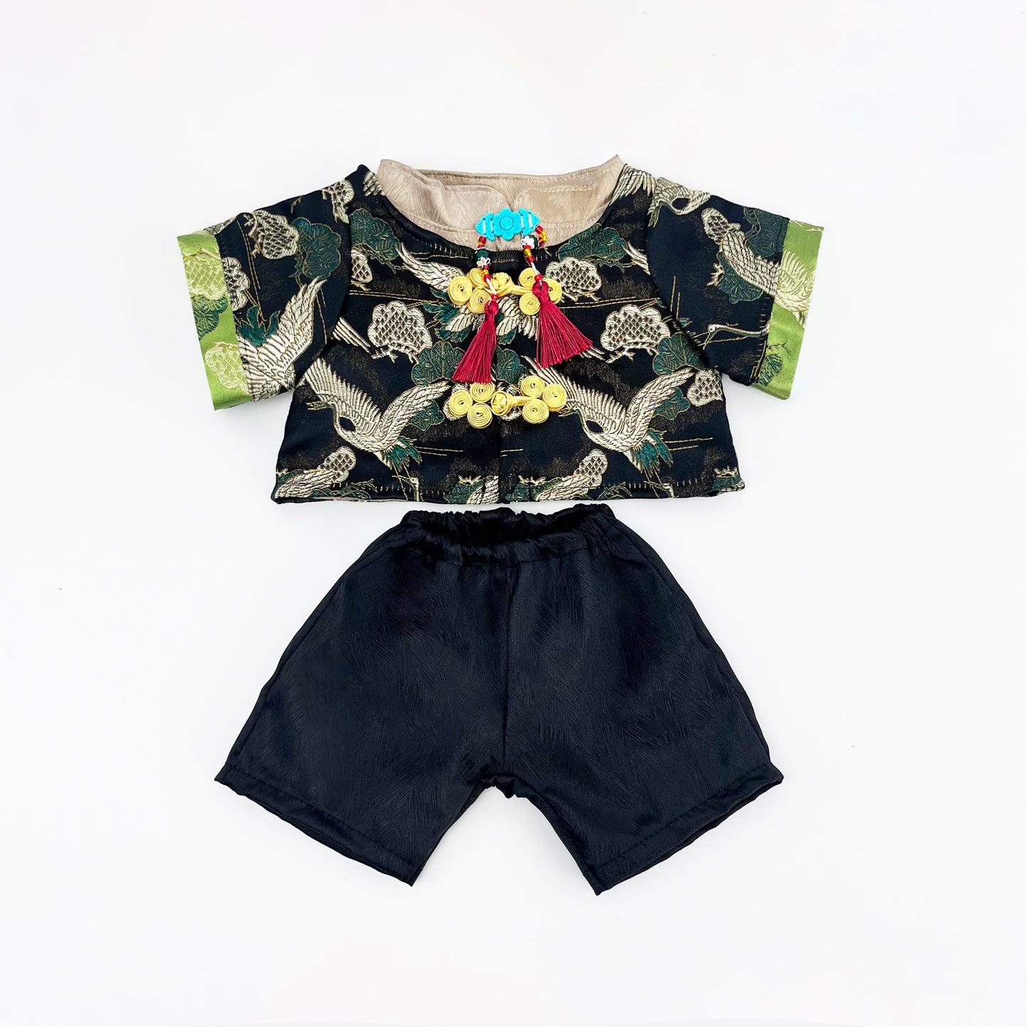 Large Bartholomew Bear clothes outfits - Modern Chinese Dragon Pattern 3-Piece Set