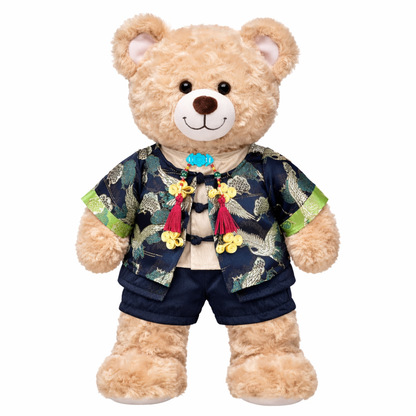 Large Bartholomew Bear clothes outfits - Modern Chinese Dragon Pattern 3-Piece Set