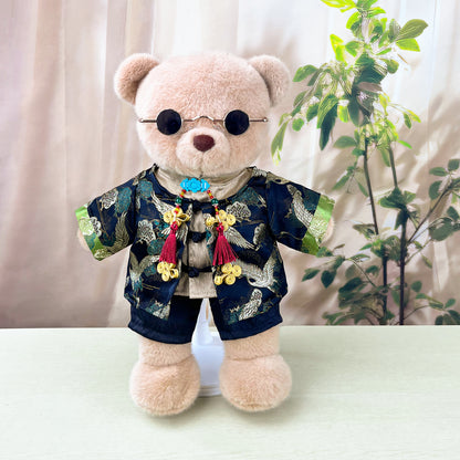 Large Bartholomew Bear clothes outfits - Modern Chinese Dragon Pattern 3-Piece Set