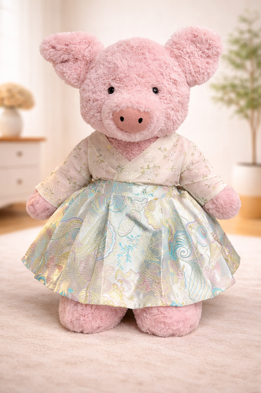 Large Bartholomew Bear clothes outfits - Modern Chinese Pink Beauty Dress
