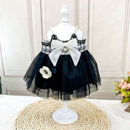 Large Bartholomew Bear clothes outfits - Luxury Tweed Veil Dress
