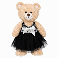 Large Bartholomew Bear clothes outfits - Luxury Tweed Veil Dress