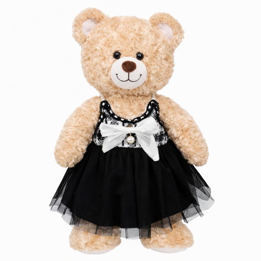 Large Bartholomew Bear clothes outfits - Luxury Tweed Veil Dress