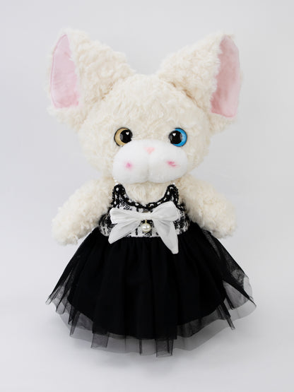 Large Bartholomew Bear clothes outfits - Luxury Tweed Veil Dress