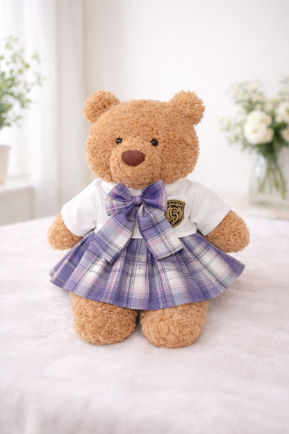Large Bartholomew Bear clothes outfits - JK Uniform (Lavender)