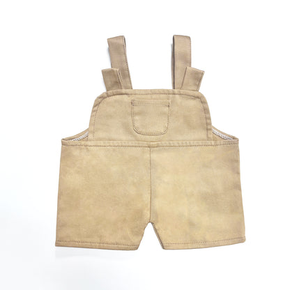 Large Bartholomew Bear clothes outfits - Brown Overalls