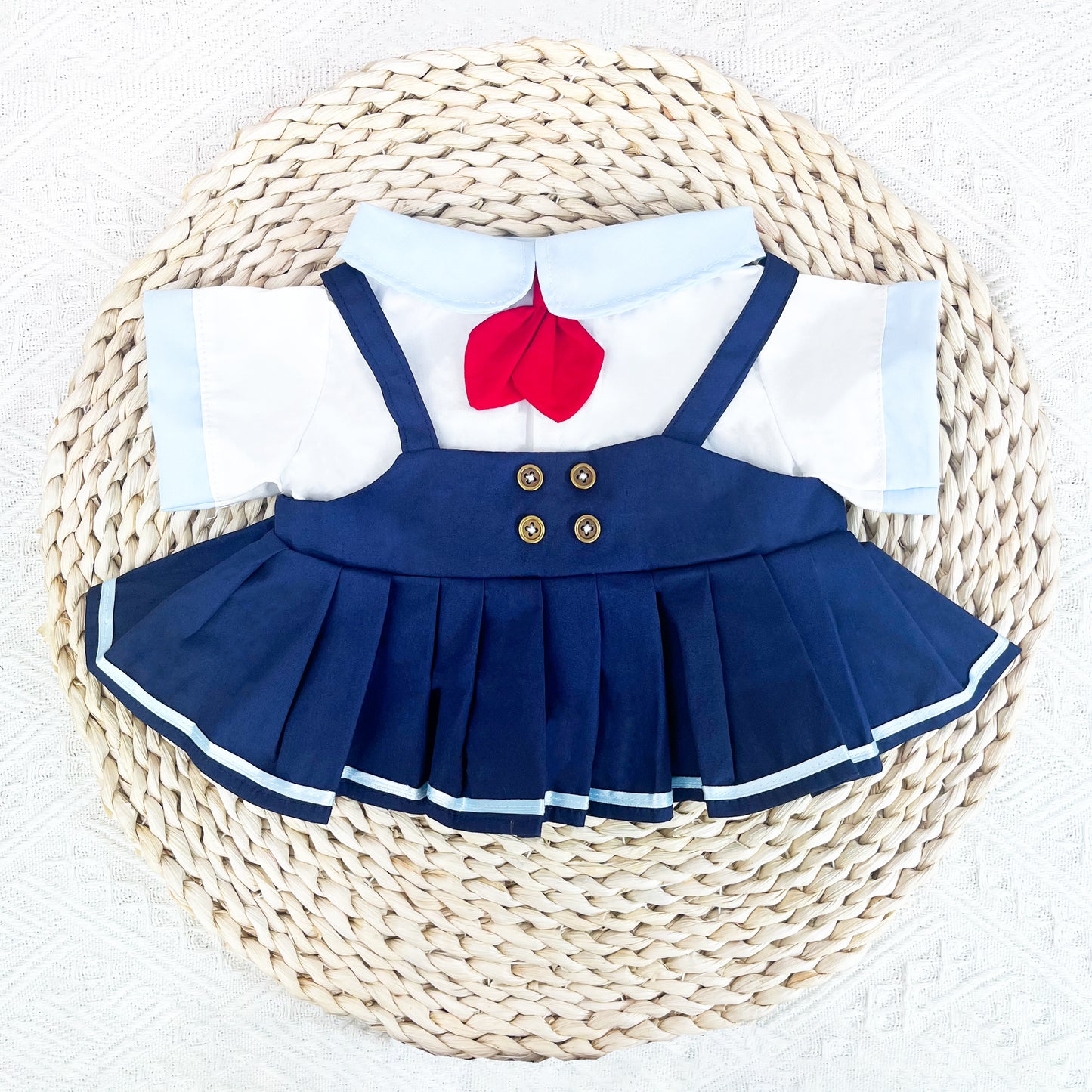 Large Bartholomew Bear clothes outfits - School Uniform Dress