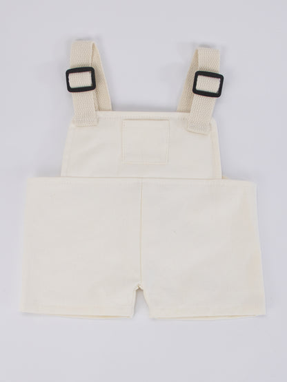 Large Bartholomew Bear clothes outfits - White Overalls