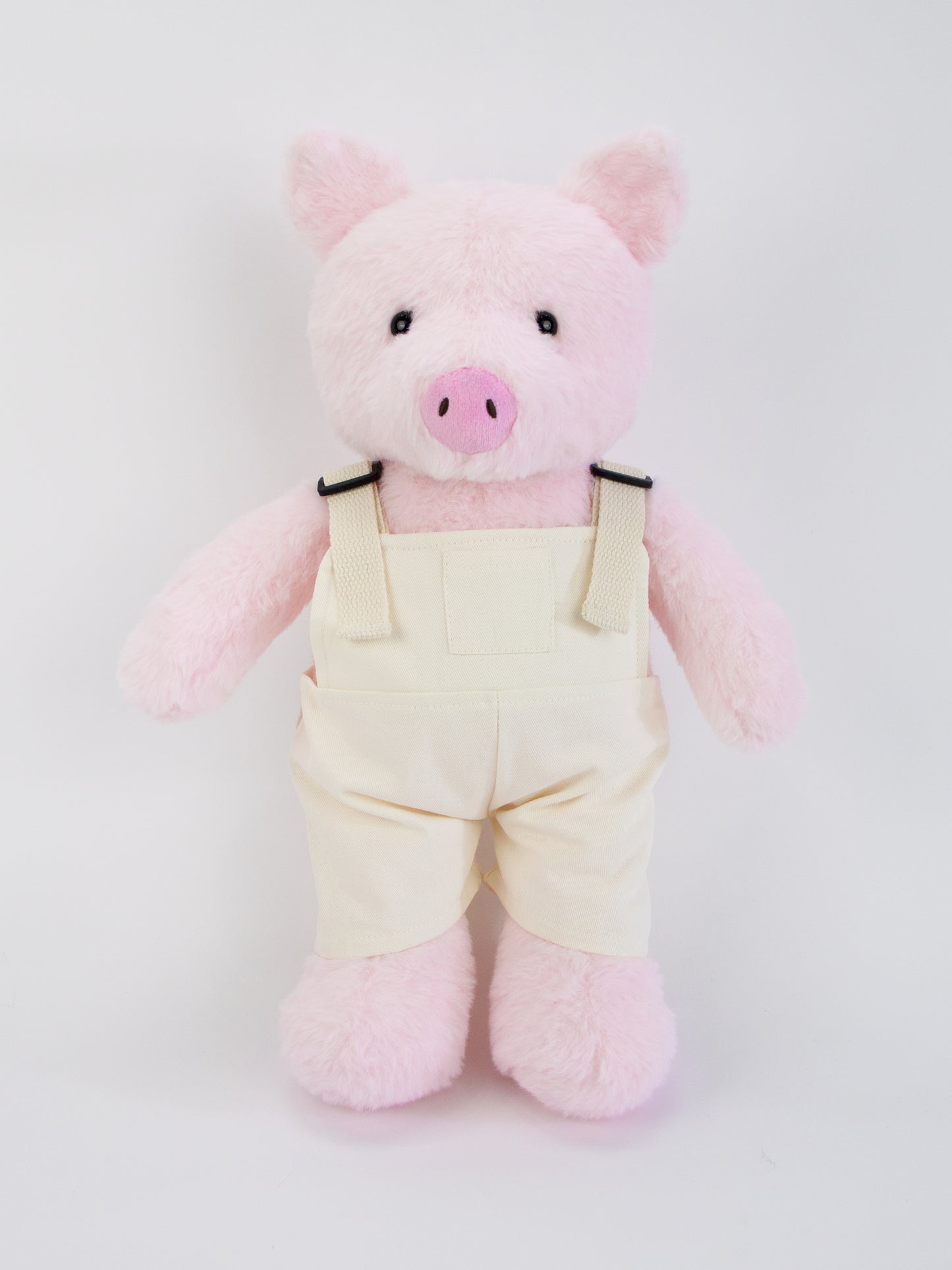 Large Bartholomew Bear clothes outfits - White Overalls