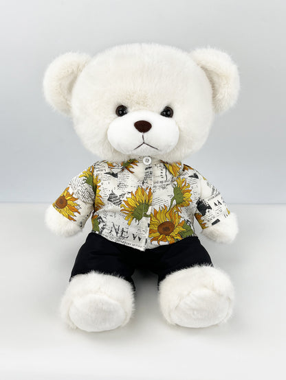 Large Bartholomew Bear clothes outfits - Sunflower Shirt 2-Piece Set