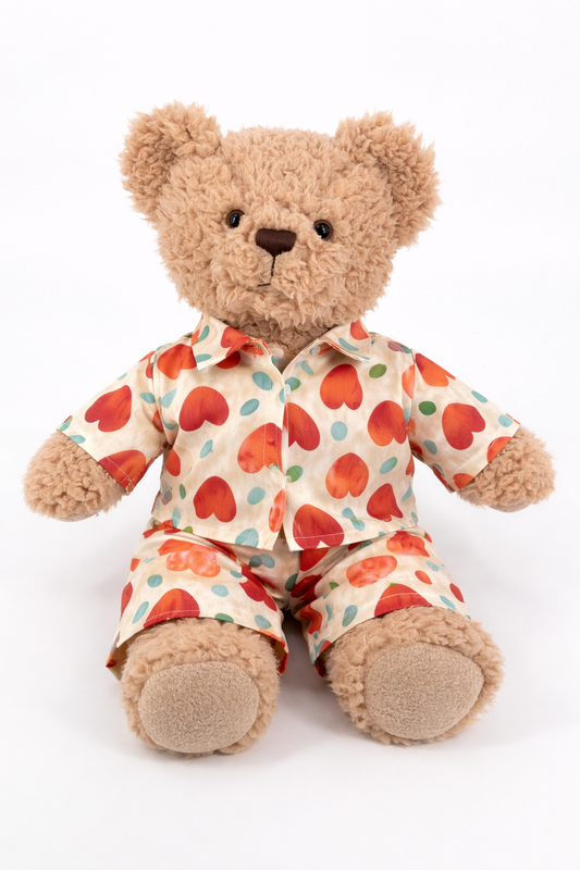 Large Bartholomew Bear clothes outfits - Heart Shirt 2-Piece Set