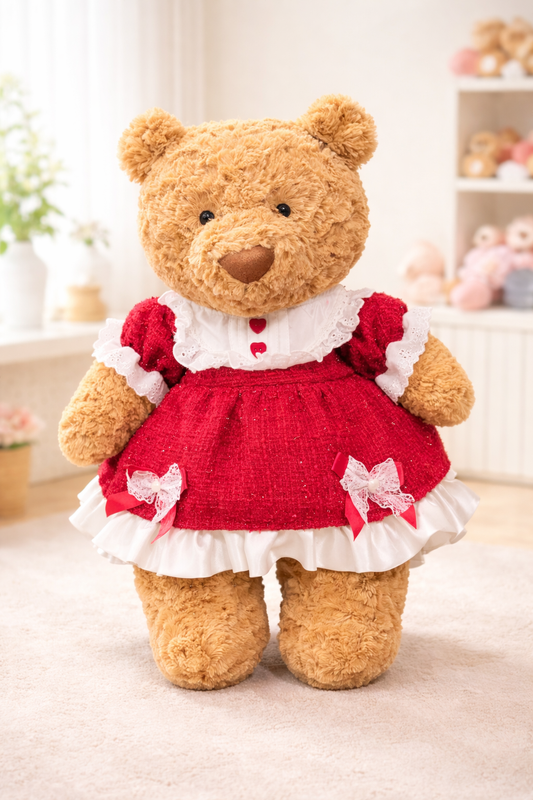 Large Bartholomew Bear clothes outfits - Christmas Lolita Dress