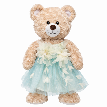 Large Bartholomew Bear clothes outfits - Green Tulle Dress