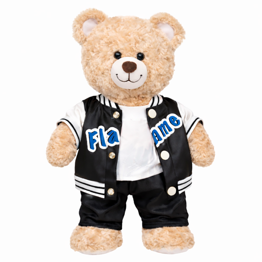 Large Bartholomew Bear clothes outfits - Cool Leather Jacket