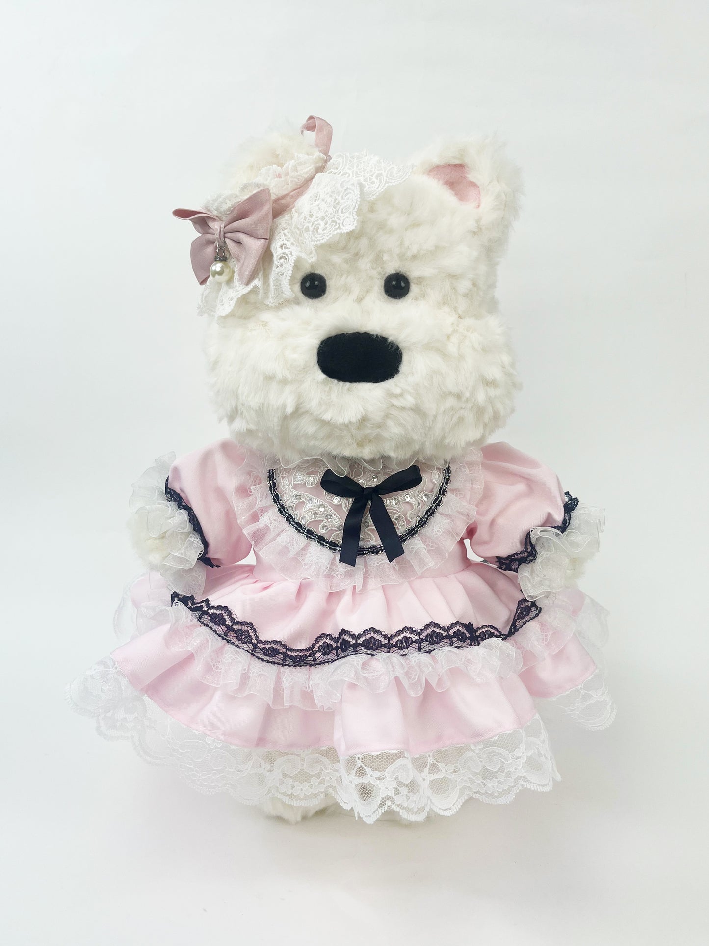 Large Bartholomew Bear clothes outfits - Pink Lace Princess Dress