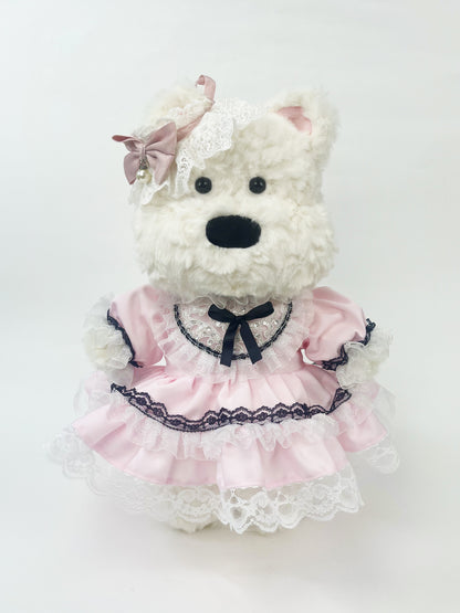 Large Bartholomew Bear clothes outfits - Pink Lace Princess Dress