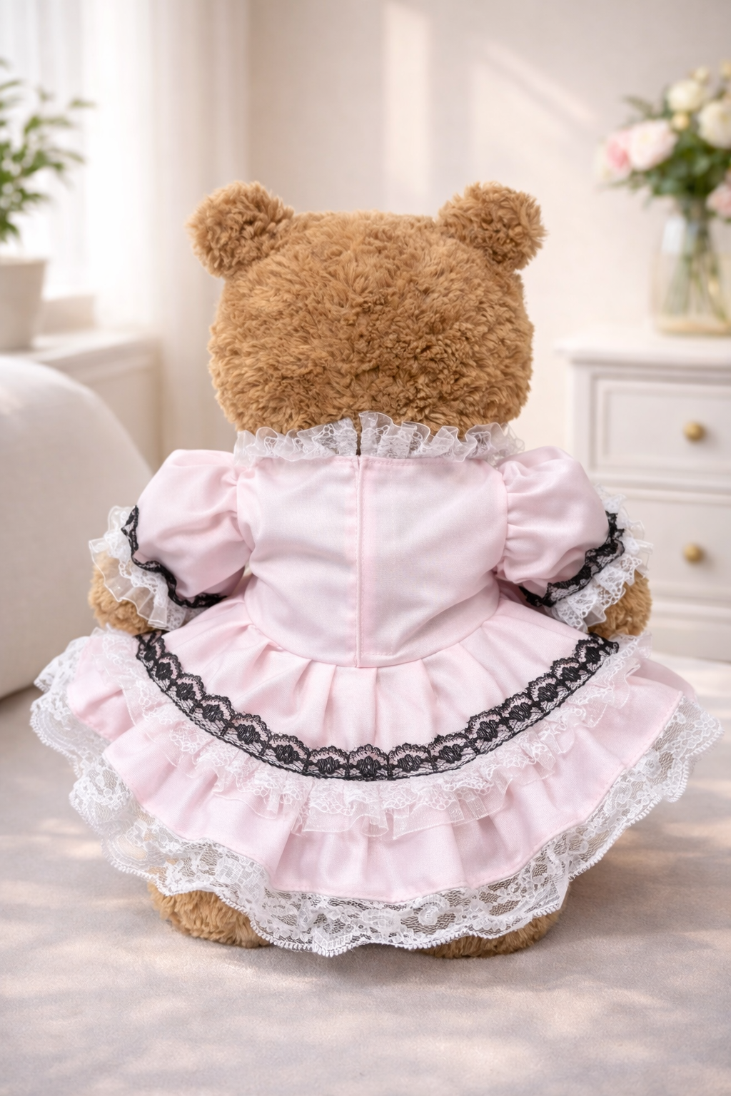 Large Bartholomew Bear clothes outfits - Pink Lace Princess Dress