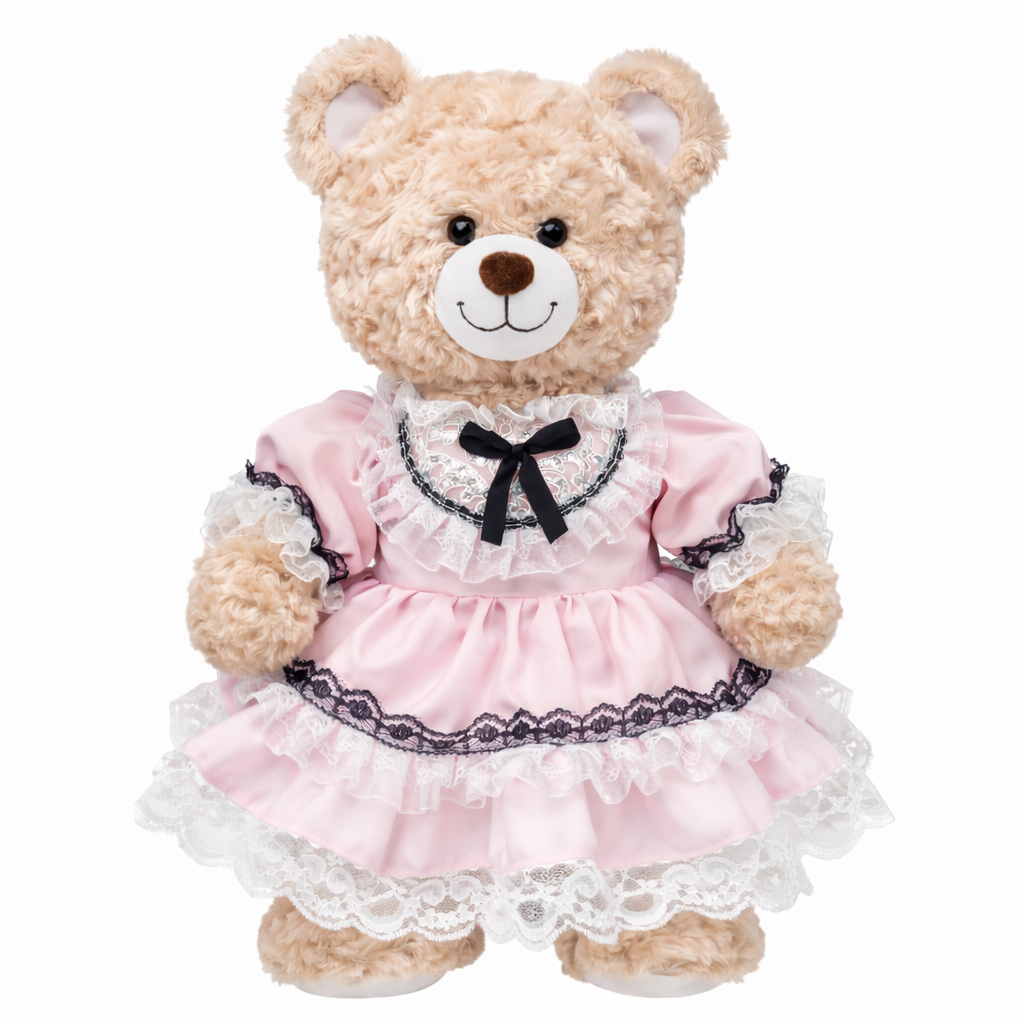 Large Bartholomew Bear clothes outfits - Pink Lace Princess Dress