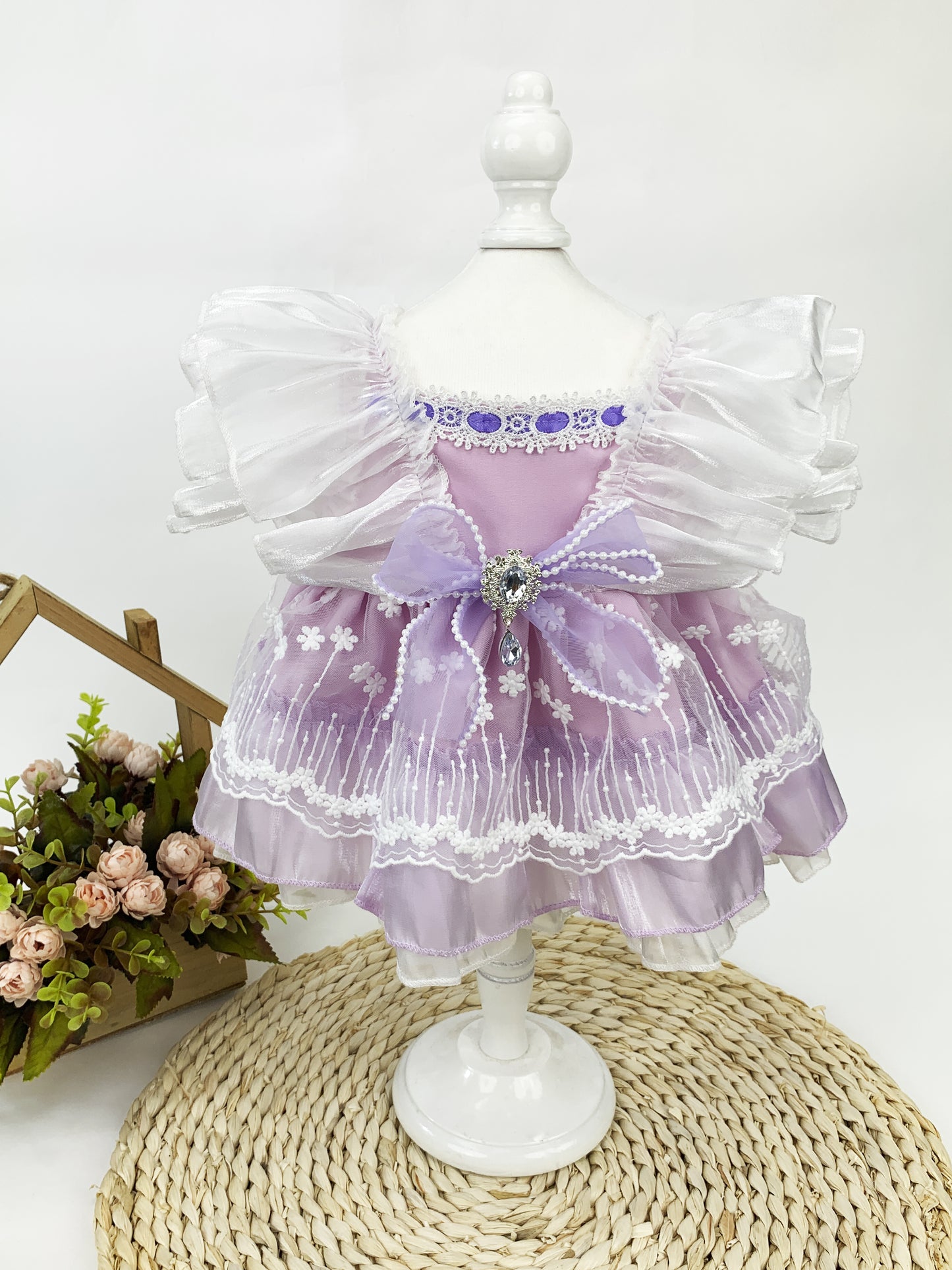 Large Bartholomew Bear clothes outfits - Purple Fairy Dress