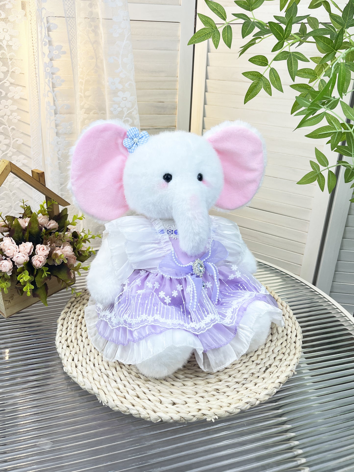 Large Bartholomew Bear clothes outfits - Purple Fairy Dress