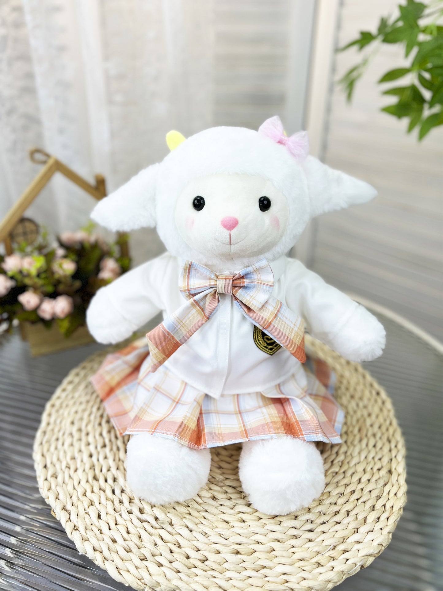 Large Bartholomew Bear clothes outfits - JK Uniform (Orange)