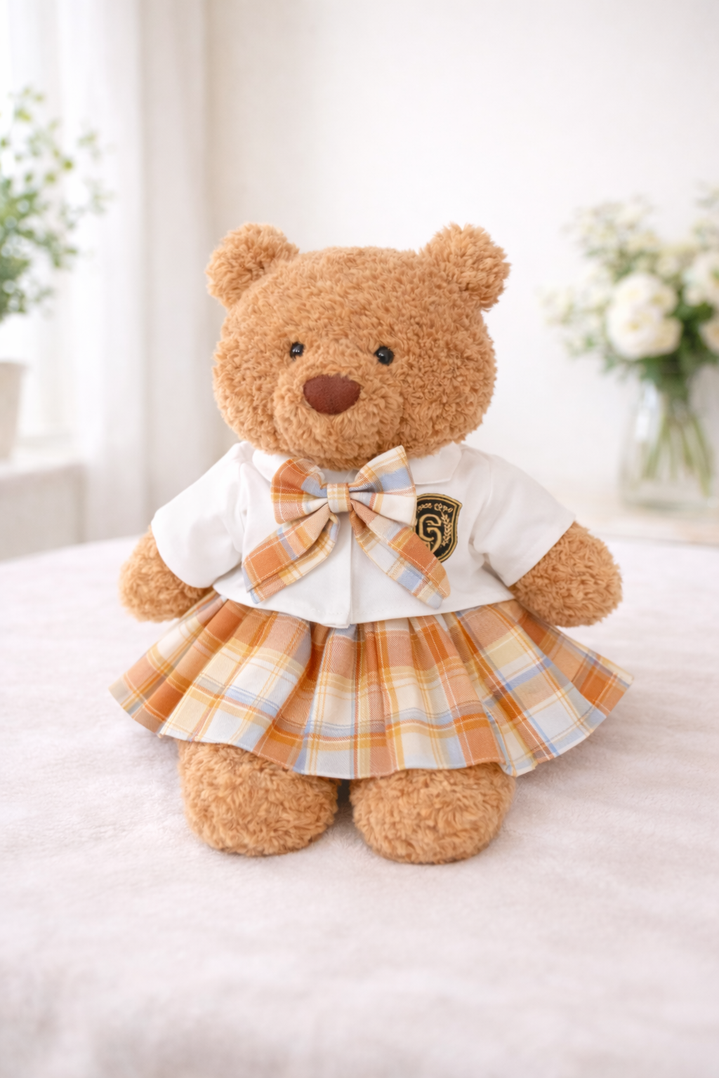Large Bartholomew Bear clothes outfits - JK Uniform (Orange)