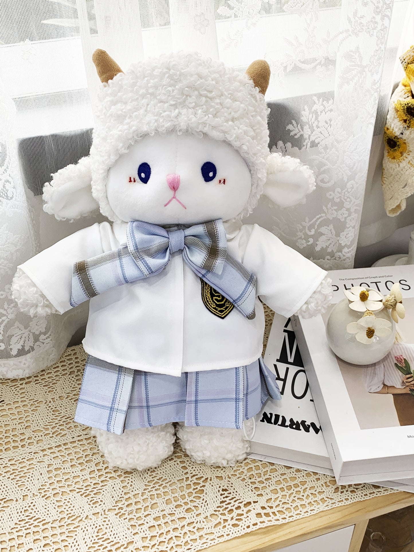 Large Bartholomew Bear clothes outfits - JK Uniform (Blue)