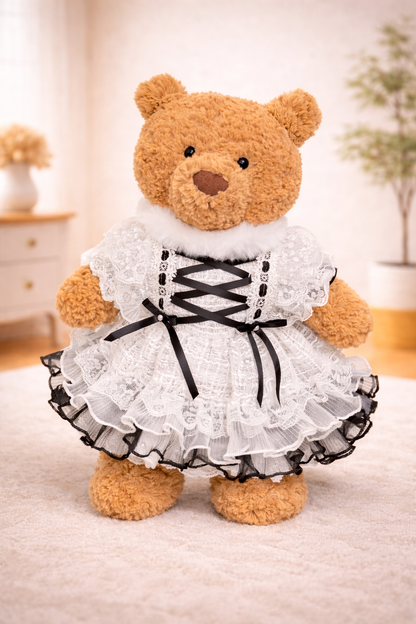 Large Bartholomew Bear clothes outfits - Black Dreamy Princess Dress