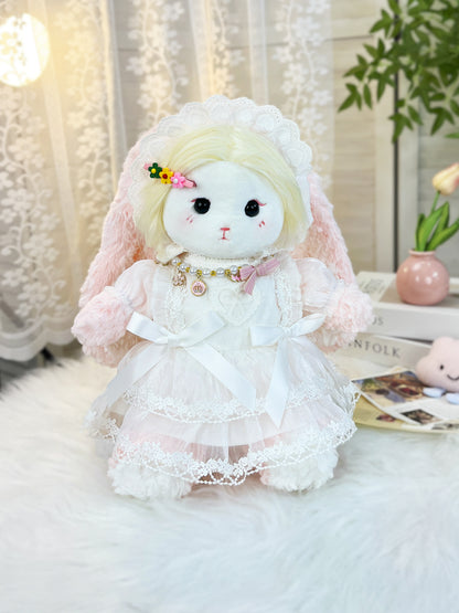 Large Bartholomew Bear clothes outfits - Puffy White Tulle Princess Dress