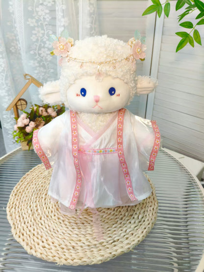 Large Bartholomew Bear clothes outfits - Floral Chinese Traditional Outfit