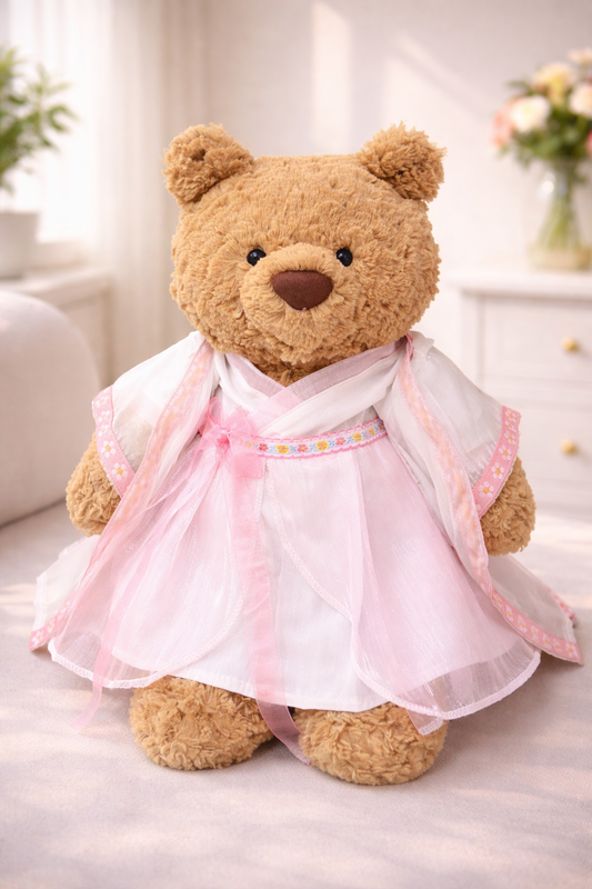 Large Bartholomew Bear clothes outfits - Floral Chinese Traditional Outfit